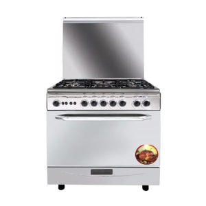 Techno Gas 80x50 Gas Oven - 5 Steel Burners, Full Safety