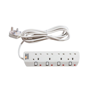 Koolen Plug Socket with Four Plugs, 3 Meter Cable Length - 301100003