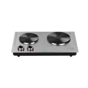 Koolen Double Electric Hob 1000W + 1500W, Hot Plate Made of Stainless Steel - 816105004