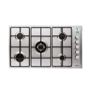Glem Gas Built in Gas Oven, 5 Burner, 90 cm, Electronic Ignition, Steel - P9LV5I