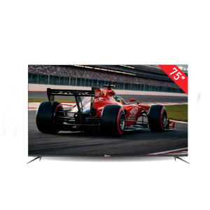 Dansat 75-Inch QLED Screen, WebOS Operating System, Built-In Receiver, Wall Mount, 2 Remotes - DTQ75UWS.