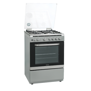 Vestel Gas Oven 60x60cm, 4 Burners, 73 Ltr, Full safety, SABAF, Cooling fan, Rotessery