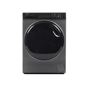 Haier Front Load Washer 8 kg, Inverter, 14 Programs,Silver - HW80-BP14939S6