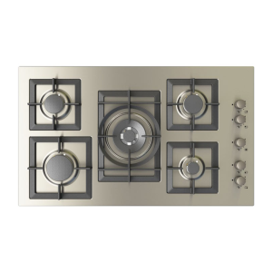 Kitchen Line Gas Hob 5 Burners Triple Burner 90cm – Italian- J5020
