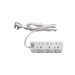 Koolen 3 Outlet Power Strip, 3m Cable, White - 301100001