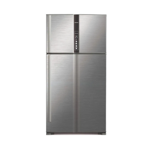 Hitachi refrigerator, 21.2 feet, steel color, inverter, 50-60 Hz, made in Thailand, R-V805PS1KVBSL