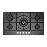 Midea Built-in Gas Hob 5 Burners  90 cm  Black