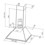Faber Pyramid Hood  Senses 60 cm -1100185421 - Image 2
