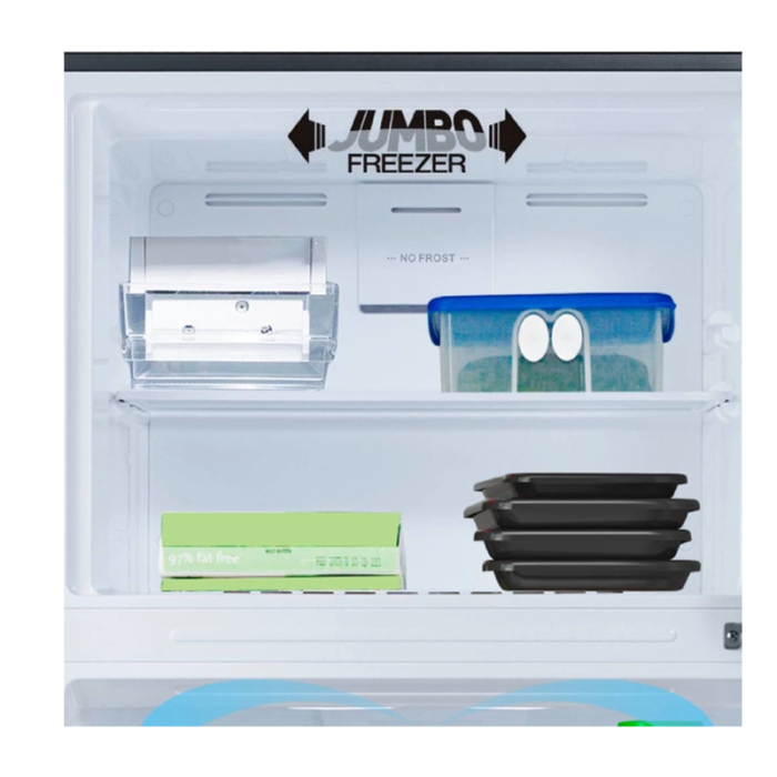 ⁦باناسونيك ثلاجة بفريزر علوي , سعة 14.4 قدم³ , إنفرتر موفر للطاقة , لون فضي ,NR-BC535VSSA⁩ - الصورة ⁦4⁩