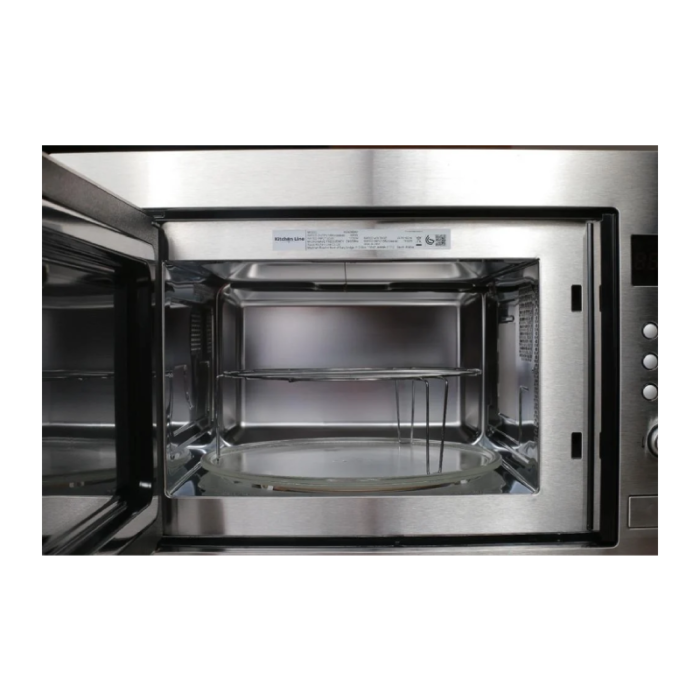 Kitchen Line Built-in Microwave 28L 900W with Grill 60cm - Silver - AG928B8V - Image 2