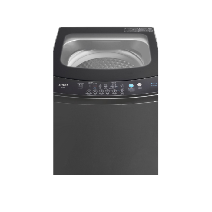 ⁦Z.trust Top Load Washing Machine (12) kg, (8) Programs, Pump - Silver⁩ - الصورة ⁦2⁩
