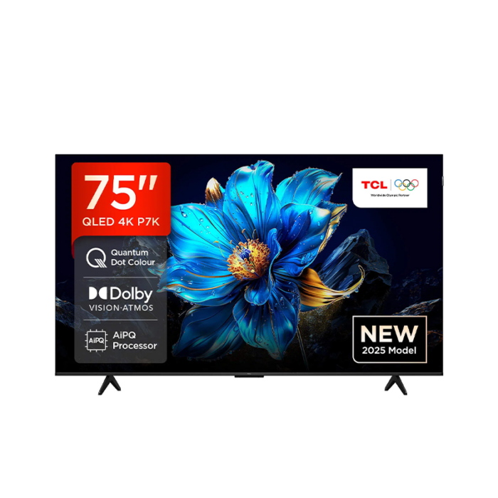 TCL 75Inch QLED TV, Smart, 4K UHD, HDR +, 60Hz, Google TV - 75P7k - Image 2