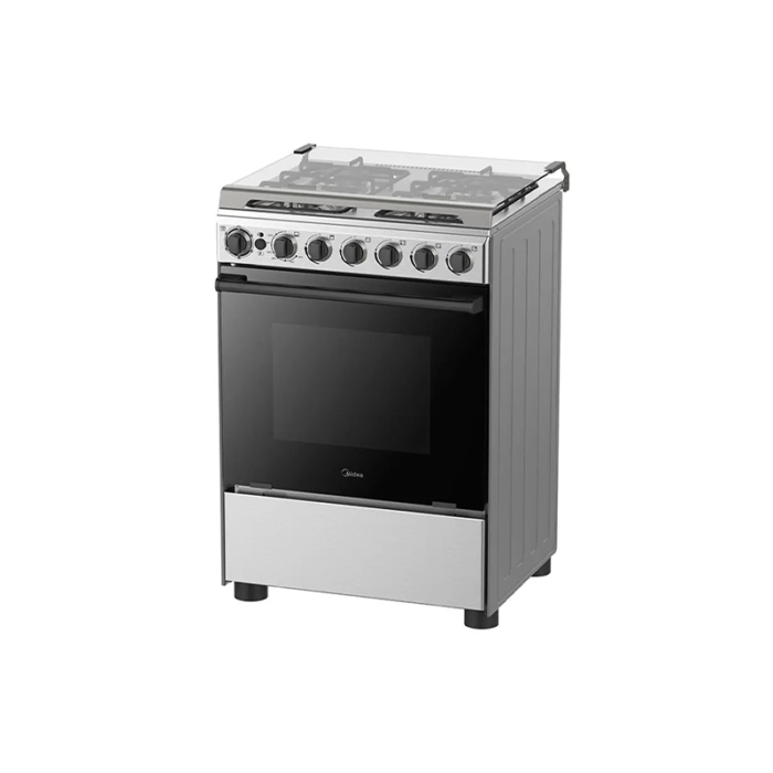 Midea Gas Cooker Stainless Steel  61 L  4 Burners  Silver  24BMG4G057 - Image 3