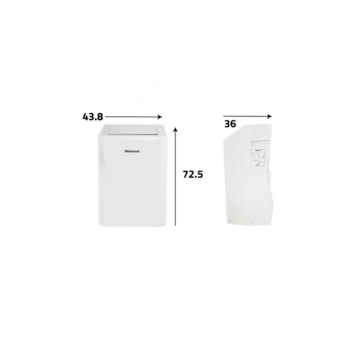 ⁦هايسنس مكيف متنقل 12000 وحدة، بارد - PA12CON⁩ - الصورة ⁦6⁩