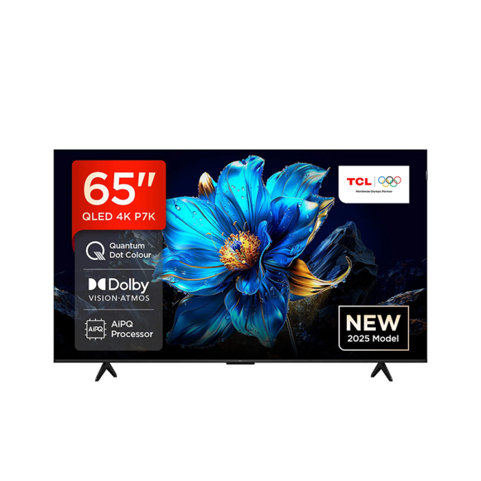 TCL TV 65 Inch QLED Smart  , 4K UHD, HDR +, 60Hz, Google TV - 65P7k - Image 2