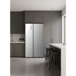 Dansat Side-by-Side Refrigerator 17.6 Cu.Ft Steel Finish  DAN1760NF STEEL - Image 5