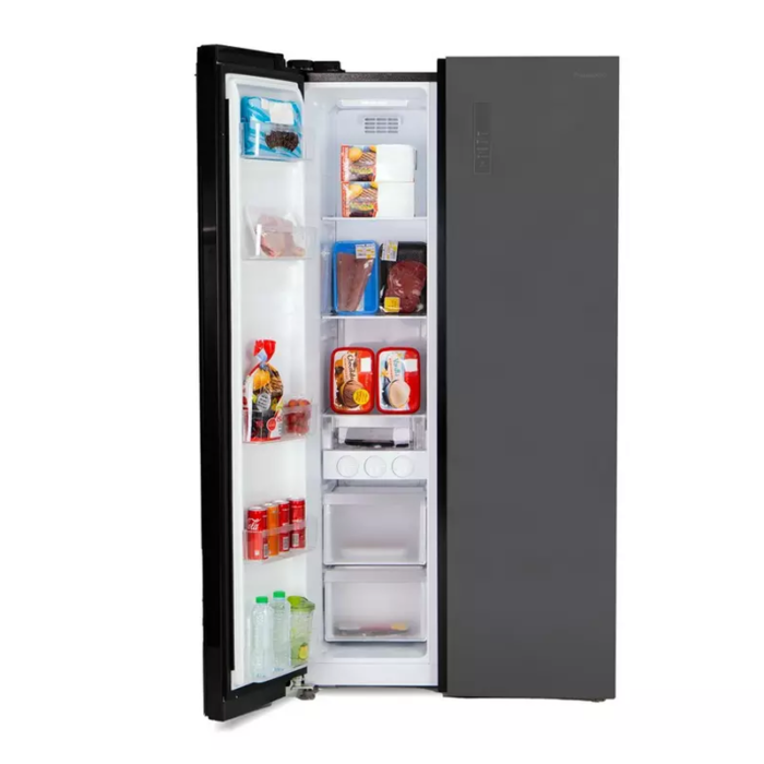 ⁦ثلاجة باناسونيك دولابي سعة 20.8 قدم  تبريد متطور بتقنية الإنفيرتر وتصميم أنيق بلون فضي-NR-BS782GKSA⁩ - الصورة ⁦4⁩