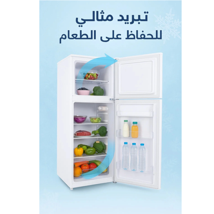 GVC Pro Double Door Defrost Refrigerator 11 Cu.Ft, 311L, White GVDS-500 - Image 3