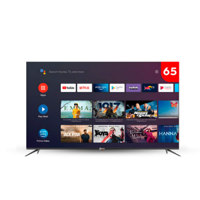 ⁦دانسات شاشة 65 بوصة , نظام تشغيل اندرويد 14 , دقة 4 كي , مع حامل جداري DTD65BU/A14⁩ - الصورة ⁦5⁩