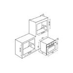 Bulm Built-In Oven, 90 Cm, Electric, 9 Functions, Digital, Black Crystal, Made In Italy - FE9VV092EG - Image 2