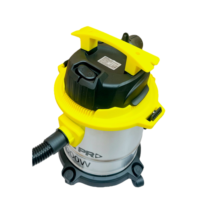 ⁦مكنسة برميل شفط ماء جي في سي برو ستانلس ستيل 15 لتر – 2000 واط – GVCV-5015⁩ - الصورة ⁦4⁩