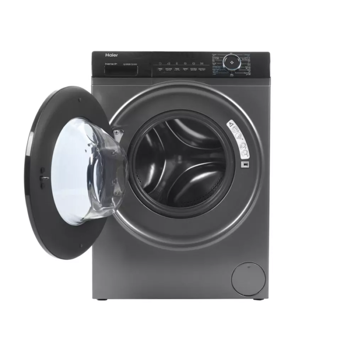 Haier Front Load Washer 8 kg, Inverter, 14 Programs,Silver - HW80-BP14939S6 - Image 3