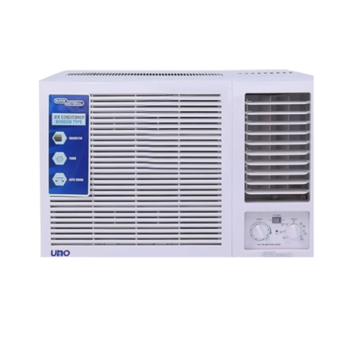 ⁦سوبر جنرال مكيف شباك   18 بارد , تبريد فعلي 18000 وحدة ,ريش ذهبية  KSGA18NE1⁩ - الصورة ⁦2⁩