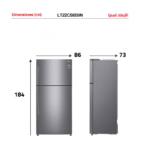 LG 20.9 ft. Silver Double Door Refrigerator LT22CBBSIN - Image 5