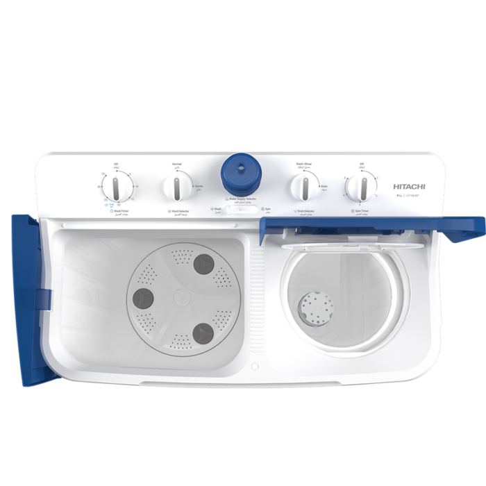 Hitachi Twin Tub Washer 8KG  LTT08JWTPFB - Image 4