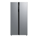 Midea Refrigerator Double Door,  18.0 Cu. Ft. Inverter, Silver - MDRS710FGU50D