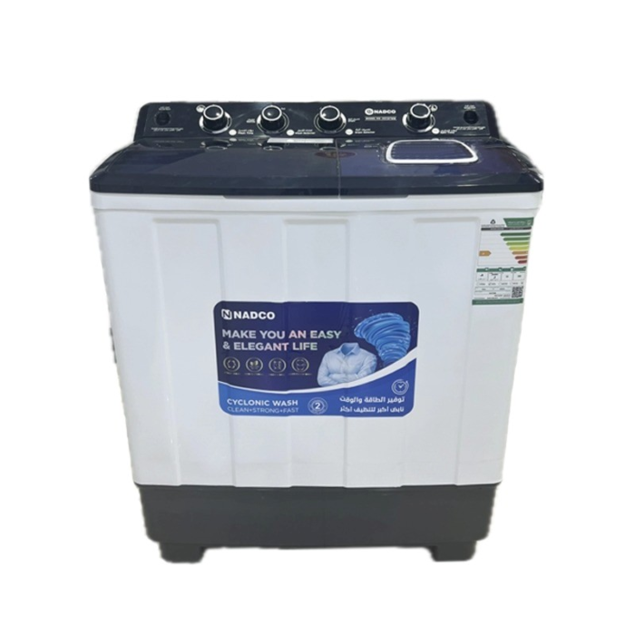 Nadco Twin Tub Washing Machine 10 kg - White - Image 2