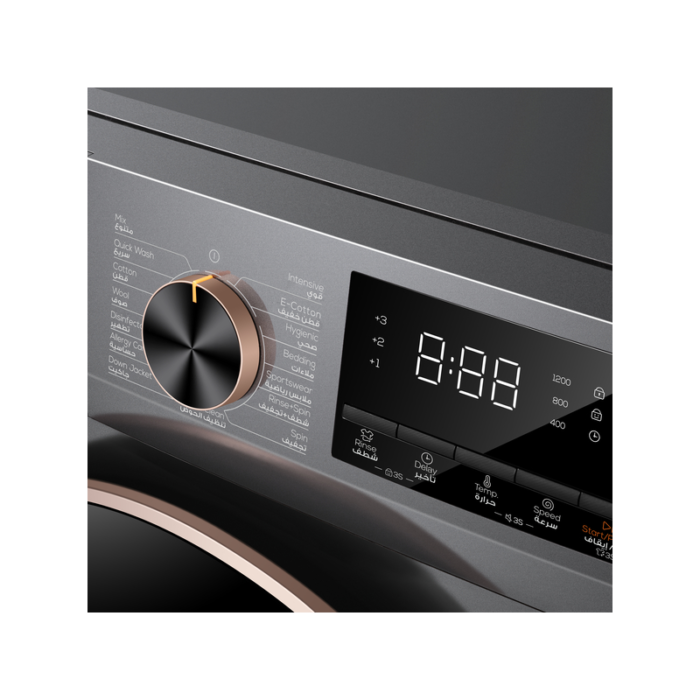 TCL - Automatic Washing Machine, 8 Kg, Front Load, Grey - Image 7