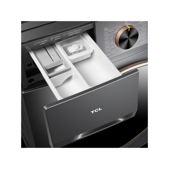 TCL - Automatic Washing Machine, 8 Kg, Front Load, Grey - Image 6