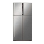 Hitachi refrigerator, 21.2 feet, steel color, inverter, 50-60 Hz, made in Thailand, R-V805PS1KVBSL