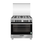جليم غاز فرن غاز  60 × 80 سم، عدد 5 شعلات، أمان كامل، صناعة ايطالية، ستيل - SE867GIFSMF