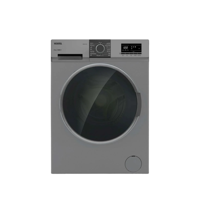 ⁦غسالة فيستل أوتوماتيك أمامية سعة 9 كغ – فضي – WB9B144DS⁩ - الصورة ⁦2⁩