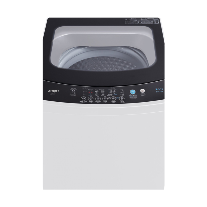 ⁦Z.trust Top Load Washing Machine, (8) kg, (8) programs, Pump - White⁩ - الصورة ⁦8⁩