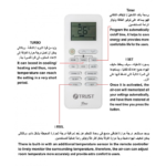 ⁦زي ترست مكيف سبليت 36 بارد فقط – تبريد فعلي 30,600 وحدة، واي فاي، 4 اتجاهات هواء، وضع نوم، تبريد سريع – ZT36CWFP⁩ - الصورة ⁦6⁩