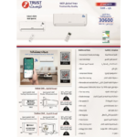 ⁦زي ترست مكيف سبليت 36 بارد فقط – تبريد فعلي 30,600 وحدة، واي فاي، 4 اتجاهات هواء، وضع نوم، تبريد سريع – ZT36CWFP⁩ - الصورة ⁦9⁩