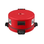 صانعة بيتزا وخبز عربي من كولن بقطر 30 سم وقدرة 1800 واط لتحضير سريع ومتساوٍ مع تصميم عملي باللون الاحمر 800109005