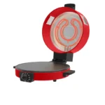 ⁦صانعة بيتزا وخبز عربي من كولن بقطر 30 سم وقدرة 1800 واط لتحضير سريع ومتساوٍ مع تصميم عملي باللون الاحمر 800109005⁩ - الصورة ⁦2⁩