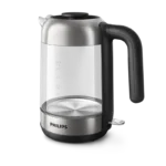 ⁦غلاية مياه فيليبس 2200 واط ،زجاج، ، سعة 1.7 لتر ، قاعدة دوارة 360 درجة ، وحدة التحكم من Strix ، فلتر قابل للإزالة ، فتحة لتخزين السلك  HD933981⁩ - الصورة ⁦6⁩